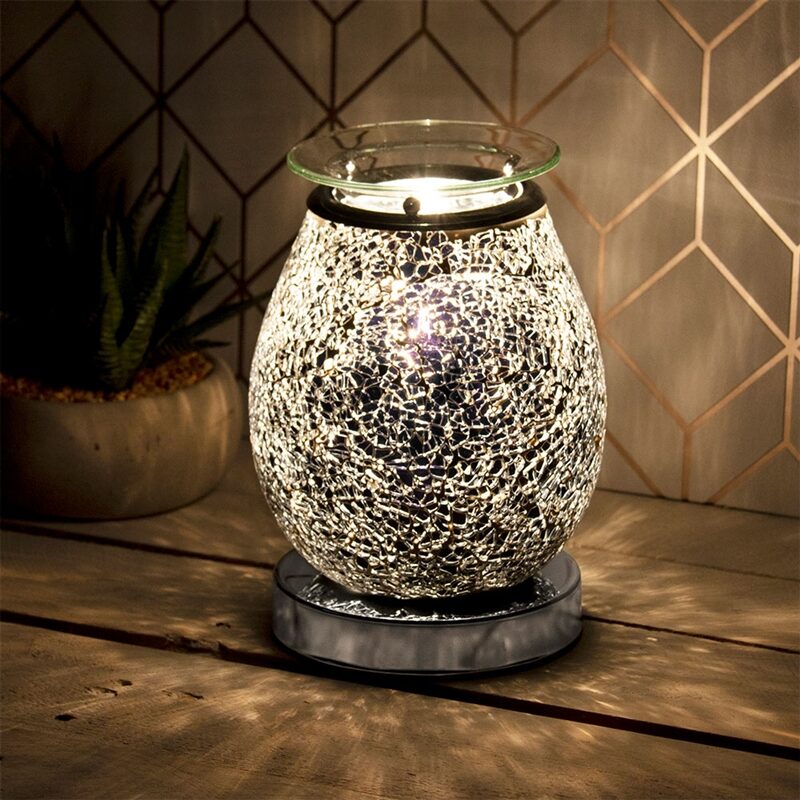 Black mosaic deals lamp