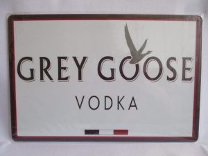 Grey Goose Vodka Tin Metal Sign Tin Metal Sign Old Sign 